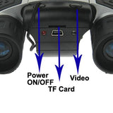 5-in-1 Binocular Camera with Video Digital Pc Cam and Tf Card Reader - 10x25mm 101m / 1000m Field of View - Compact Size