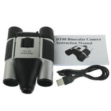 5-in-1 Binocular Camera with Video Digital Pc Cam and Tf Card Reader - 10x25mm 101m / 1000m Field of View - Compact Size