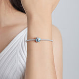 925 Sterling Silver World Travel Beads For Bracelet / Necklace - Low Angle