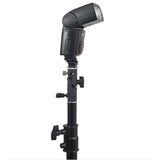 Multifunctional Flash Light Stand Umbrella Bracket - Max Load 3Kg - Close-Up Angle