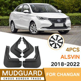 For Changan Alsvin 2018-2022 4Pcs / Set Car Auto Soft Plastic Splash Flaps Fender Guard - Side View