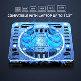 Portable Gaming Laptop Cooling Stand - Top-Down View
