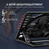 Portable Gaming Laptop Cooling Stand - Rear View