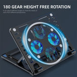 Portable Gaming Laptop Cooling Stand - Close-Up Angle