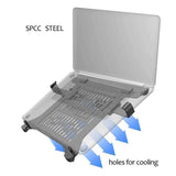 Universal Laptop Mount for Vesa 100x100mm - Fits 10-17 Inch Notebooks - Side View