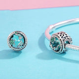 Starry Bracelet With Zircon Beads - Top-Down View