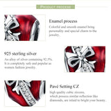 925 Sterling Silver Diy Love Beads For Valentine'S Bracelet - 45-Degree Angle