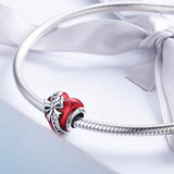 925 Sterling Silver Diy Love Beads For Valentine'S Bracelet - Close-Up Angle