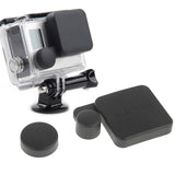 Sport Camera Lens Cap and Housing Cover Set - Front View