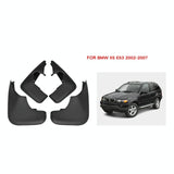 For Bmw X5 E53 2002-2007 4Pcs / Set Car Auto Soft Plastic Splash Flaps Fender Guard - Side View