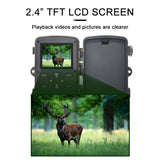 21Mp Hunting Trail Camera With 2.4 Tft Screen - Rear View