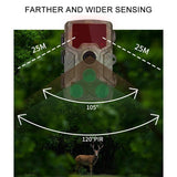 21Mp Hunting Trail Camera With 2.4 Tft Screen - Low Angle