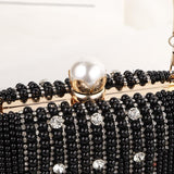 Rhinestone Evening Bag With Chain Strap