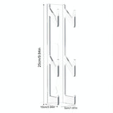 Acrylic Wall Mount for Game Controller and Headphones - Top-Down View