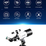 High Definition Astronomical Telescope with Tripod - 233x70 - Extra Image