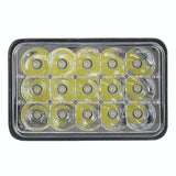 5 Inch 45W Dc 9 - 30V 3060Lm Ip67 Car Led Work Lights / Headlight With 15Leds Lamps - Top-Down View
