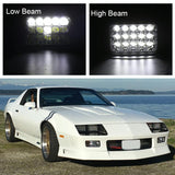 5 Inch 45W Dc 9 - 30V 3060Lm Ip67 Car Led Work Lights / Headlight With 15Leds Lamps - Rear View
