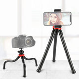 Flexible Mini Tripod with Ball Head for Slr Gopro Dji and Other Action Cameras - 30cm x 5cm - Front View