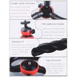 Flexible Mini Tripod with Ball Head for Slr Gopro Dji and Other Action Cameras - 30cm x 5cm - Extra Image