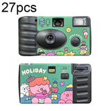 27 Retro Film Camera Stickers - Waterproof Holiday-themed Cartoon Decor