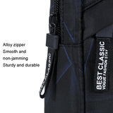 Men Oxford Cloth Chest Bag Graffiti Blue Ideal For Sports And Travel - Rear View