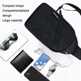 Men Oxford Cloth Chest Bag Graffiti Blue Ideal For Sports And Travel - Extra Image