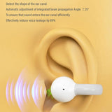 Touch Bone Conduction Bluetooth Earphone with Charging Warehouse - Ear Clip Type - Purple