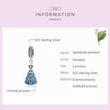 925 Sterling Silver Virgin Pendant For Diy Bracelets & Necklaces - Top-Down View