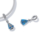 925 Sterling Silver Virgin Pendant For Diy Bracelets & Necklaces - Rear View
