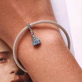 925 Sterling Silver Virgin Pendant For Diy Bracelets & Necklaces - Low Angle