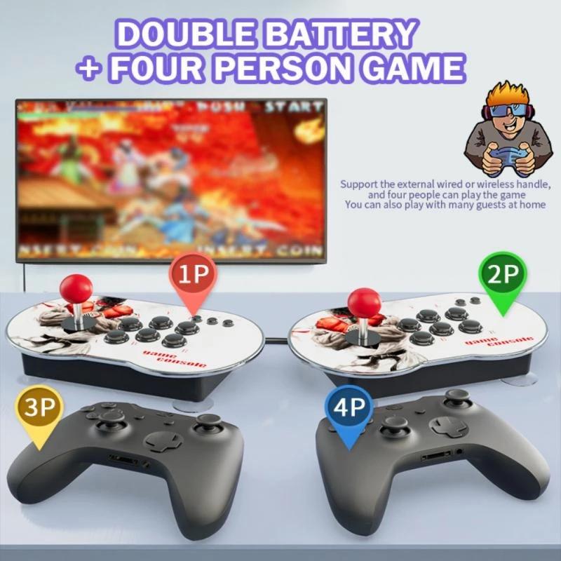 Wireless Handle 4K Tv Console With 10000 Games & Joystick