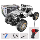 Large Alloy Off-road Rc Car for Kids - Silver - Side View