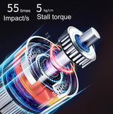 Electric Shock Muscle Massage Gun - Silver Pocket - Top-Down View