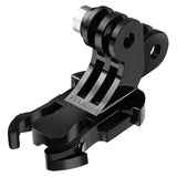 Double Head J Buckle Backpack Mount For Sports Cameras - Front View