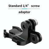 Double Head J Buckle Backpack Mount For Sports Cameras - Rear View