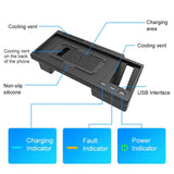 10W Wireless Charger For Volkswagen Teramont 2021 - Qi Standard Quick Charging - Side View