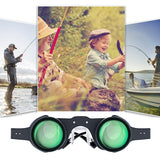 10x Hd Adjustable Focus Fishing Binoculars with Polarised Lens - Top-Down View