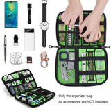 Portable Multifunctional u Disk Storage Bag for Mobile Phone Accessories - Orange - Rear View