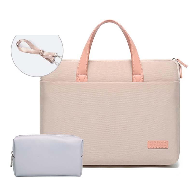 Ultra-thin Macbook Laptop Bag - Khaki & Gray 15.6-16.1 Inches