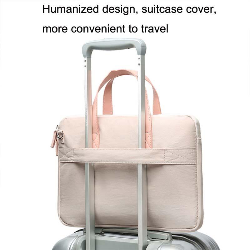 Ultra-thin Macbook Laptop Bag - Khaki & Gray 15.6-16.1 Inches