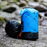 Waterproof Outdoor Stream Tracing Backpack Black 16L - Blue-36L
