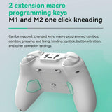 Wireless Bluetooth Game Controller For Switch Ios Android Pc Ps3 Ps4 - Black - Star White+Bracket - Top-Down View