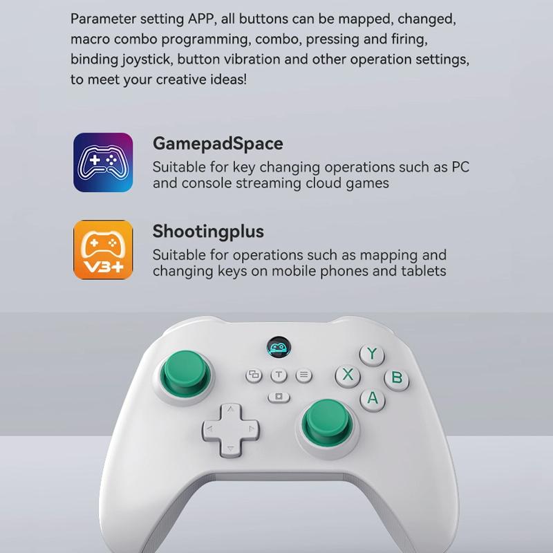Wireless Bluetooth Game Controller For Switch Ios Android Pc Ps3 Ps4 - Black - Star White+Bracket