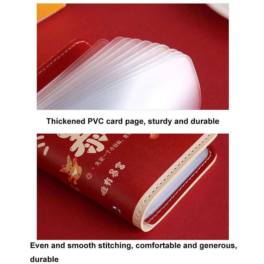 Festive Cartoon Snap Anti Degaussing Card Holder Lucky Change Id Storage Bag - Good Luck