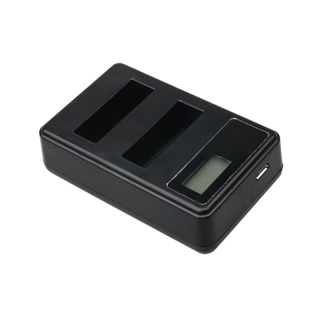 Usb Charger for Xiaoyi 4k Camera with Dual Batteries and Lcd Display