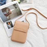 Apricot Crossbody Phone Bag Versatile & Fashionable - Front View