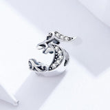 925 Sterling Silver Relief Number Series 0 9 Beads For Diy Bracelets And Necklaces Style - 5 - Top-Down View