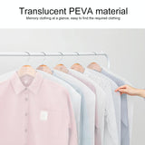 100 Disposable Dust Bags - 60x100cm - Thick Pe Material - Transparent - Top-Down View