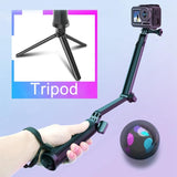 3-in-1 Monopod Tripod Selfie Stick for Gopro Hero12 - Portable and Versatile - Top-Down View