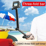 3-in-1 Monopod Tripod Selfie Stick for Gopro Hero12 - Portable and Versatile - 45-Degree Angle